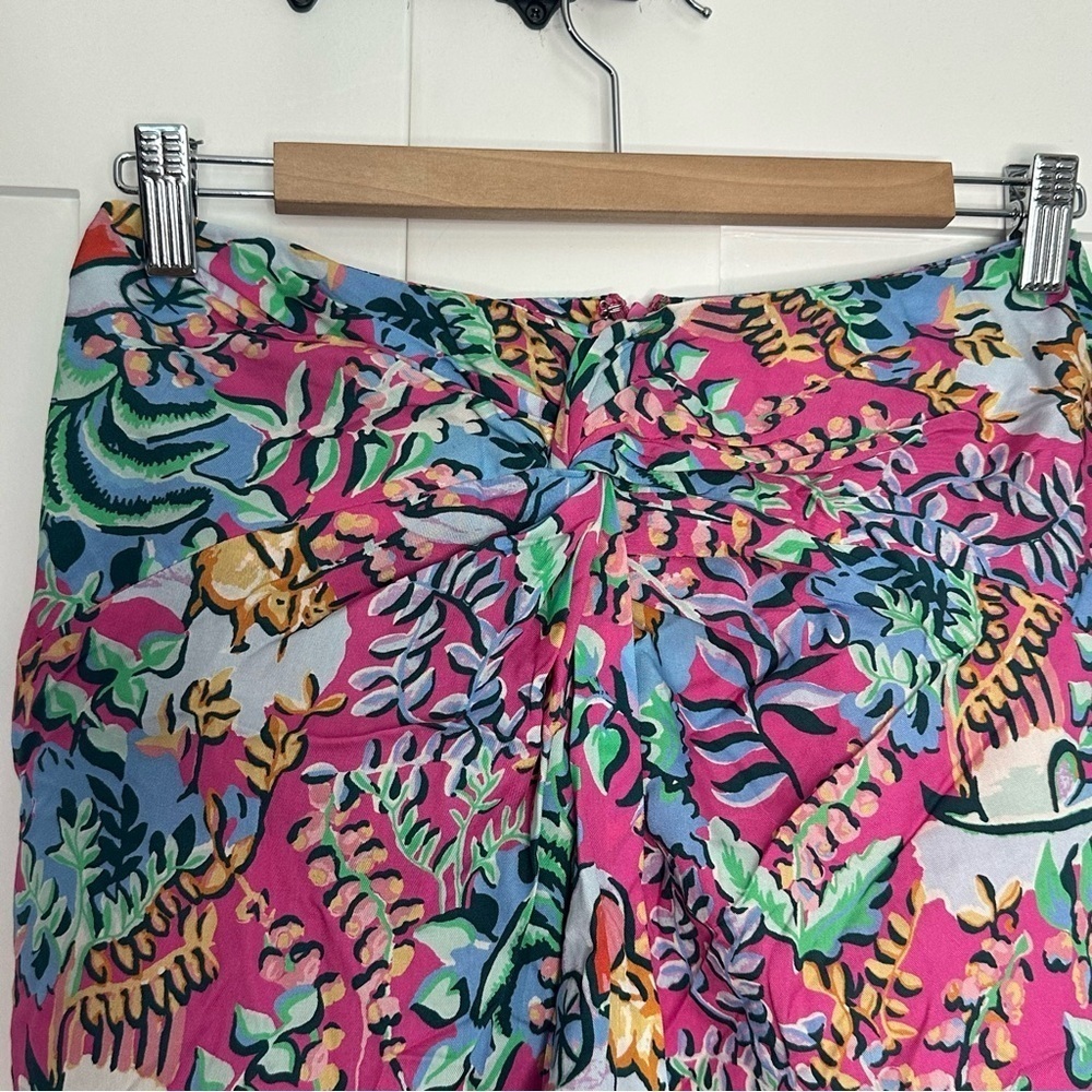 J. McLaughlin Floral Freshfield Blakely Skirt 2 tropical colorful pencil knee - Picture 6 of 12